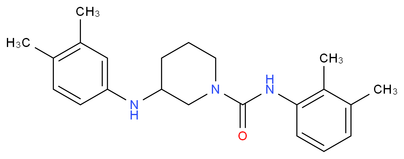 N-(2,3-dimethylphenyl)-3-[(3,4-dimethylphenyl)amino]-1-piperidinecarboxamide_Molecular_structure_CAS_)