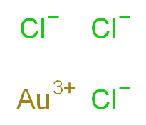 Gold(III) chloride, Premion&reg;_Molecular_structure_CAS_13453-07-1)