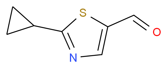 2-cyclopropyl-1,3-thiazole-5-carbaldehyde_Molecular_structure_CAS_)