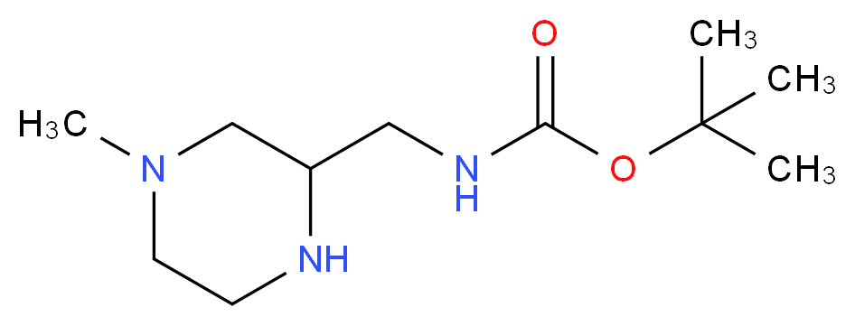 tert-butyl N-[(4-methylpiperazin-2-yl)methyl]carbamate_Molecular_structure_CAS_)