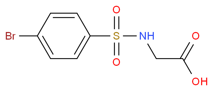 2-([(4-BROMOPHENYL)SULFONYL]AMINO)ACETIC ACID_Molecular_structure_CAS_13029-73-7)