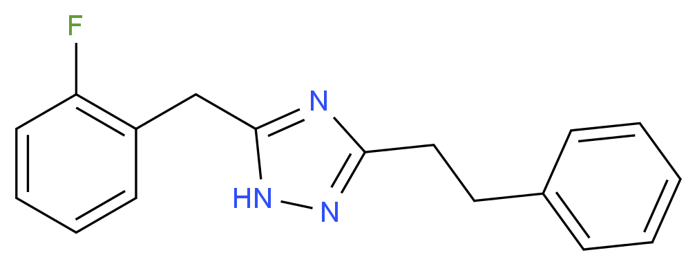 5-(2-fluorobenzyl)-3-(2-phenylethyl)-1H-1,2,4-triazole_Molecular_structure_CAS_)