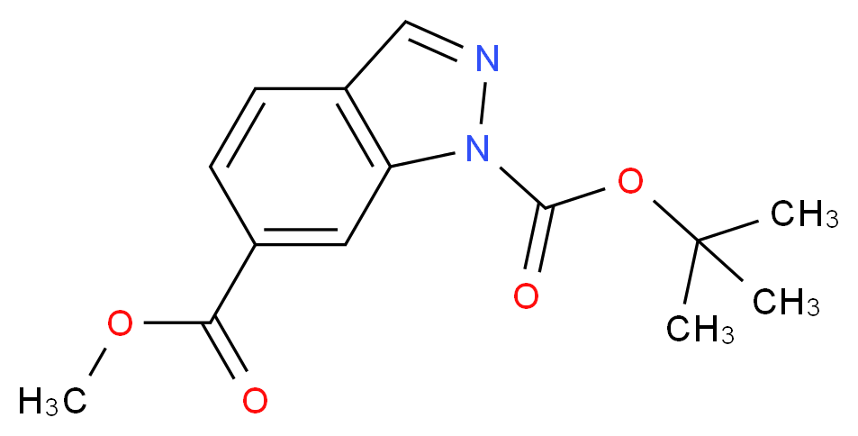 1-tert-Butyl 6-methyl 1H-indazole-1,6-dicarboxylate_Molecular_structure_CAS_1126424-50-7)