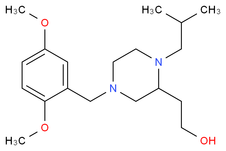 2-[4-(2,5-dimethoxybenzyl)-1-isobutyl-2-piperazinyl]ethanol_Molecular_structure_CAS_)