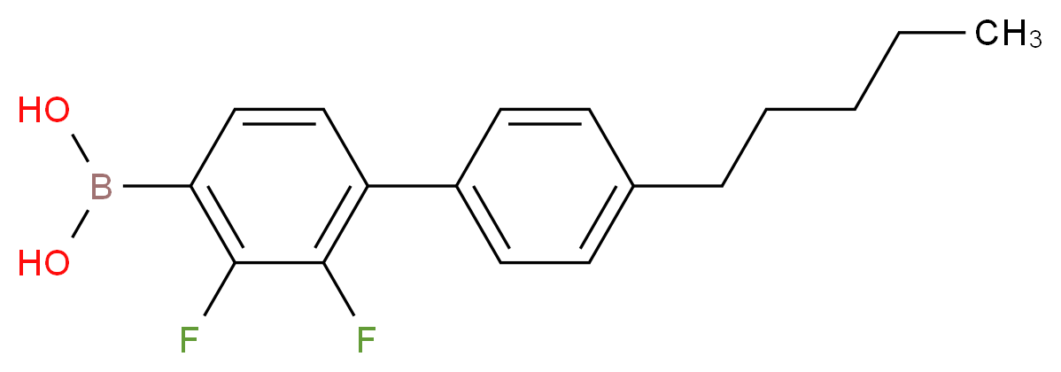 2,3-DIFLUORO-4'-PENTYLBIPHENYL-4-BORONIC ACID_Molecular_structure_CAS_)