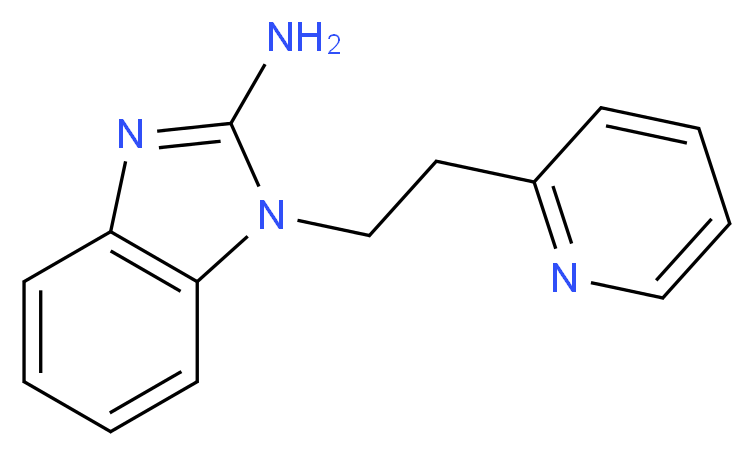 1-[2-(pyridin-2-yl)ethyl]-1H-1,3-benzodiazol-2-amine_Molecular_structure_CAS_)