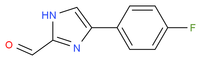 4-(4-FLUORO-PHENYL)-1H-IMIDAZOLE-2-CARBALDEHYDE_Molecular_structure_CAS_)