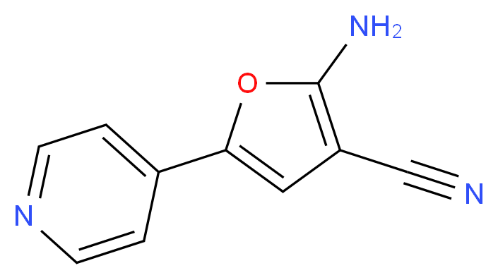 2-AMINO-5-(PYRIDIN-4-YL)FURAN-3-CARBONITRILE_Molecular_structure_CAS_1196153-20-4)