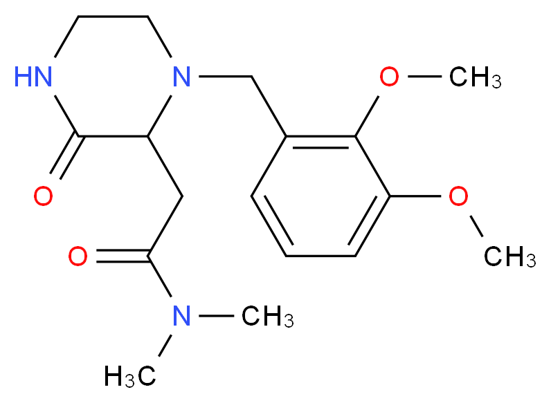 2-[1-(2,3-dimethoxybenzyl)-3-oxo-2-piperazinyl]-N,N-dimethylacetamide_Molecular_structure_CAS_)