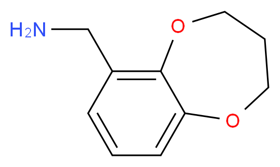 3,4-dihydro-2H-1,5-benzodioxepin-6-ylmethanamine_Molecular_structure_CAS_499770-91-1)