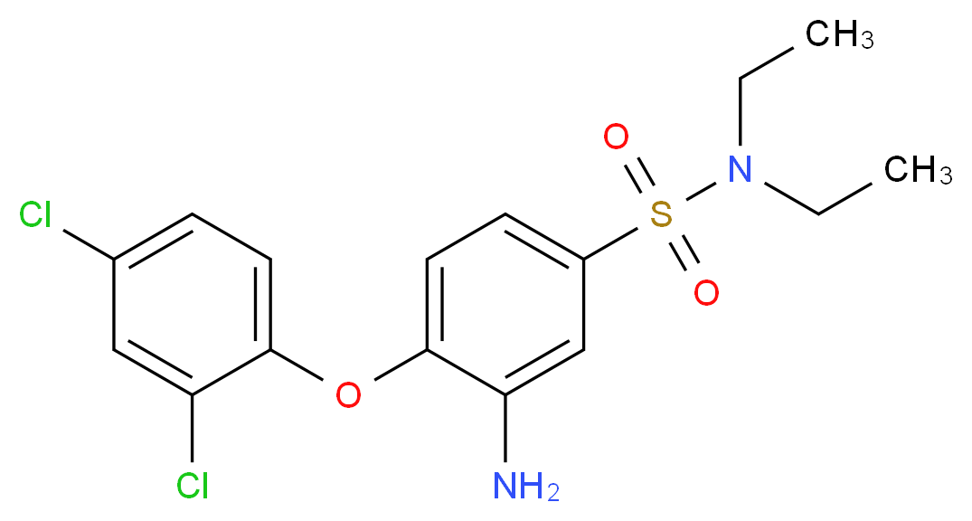 3-Amino-4-(2,4-dichloro-phenoxy)-N,N-diethyl-benzenesulfonamide_Molecular_structure_CAS_)