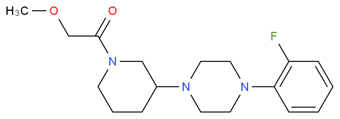 1-(2-fluorophenyl)-4-[1-(methoxyacetyl)-3-piperidinyl]piperazine_Molecular_structure_CAS_)