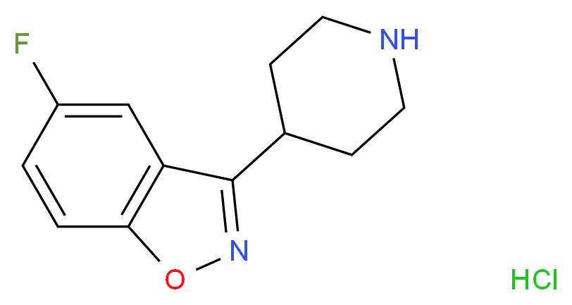 5-fluoro-3-(4-piperidinyl)-1,2-benzisoxazole hydrochloride_Molecular_structure_CAS_84163-16-6)