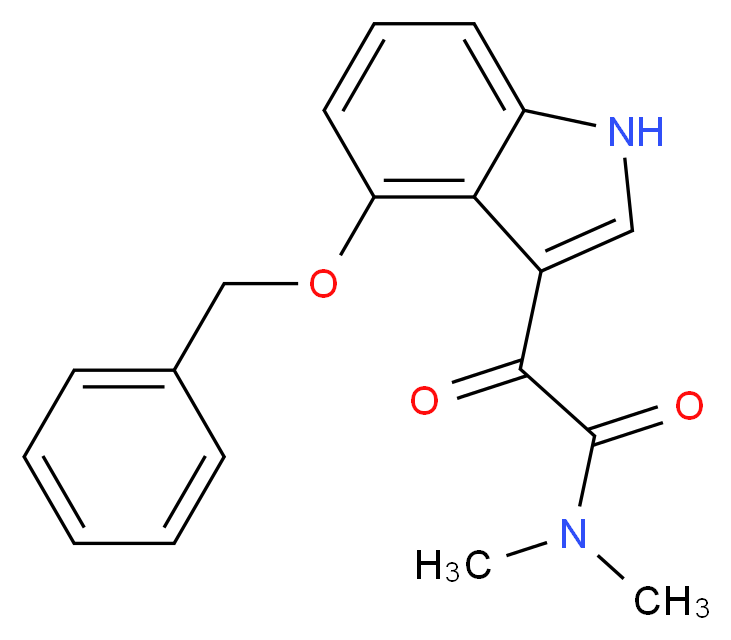 4-(Benzyloxy)-N,N-dimethyl-indole-3-glyoxylamide_Molecular_structure_CAS_52061-51-5)