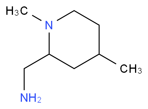 (1,4-dimethylpiperidin-2-yl)methanamine_Molecular_structure_CAS_)
