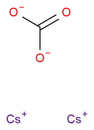 Cesium carbonate, Puratronic&reg;_Molecular_structure_CAS_534-17-8)