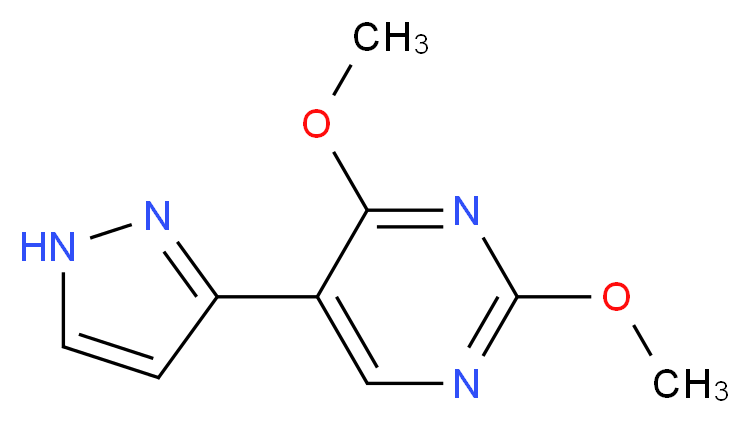 2,4-dimethoxy-5-(1H-pyrazol-3-yl)pyrimidine_Molecular_structure_CAS_)