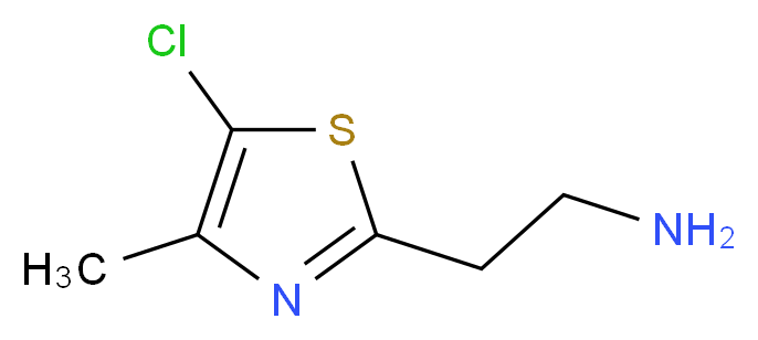 2-(5-chloro-4-methyl-1,3-thiazol-2-yl)ethanamine_Molecular_structure_CAS_915924-00-4)