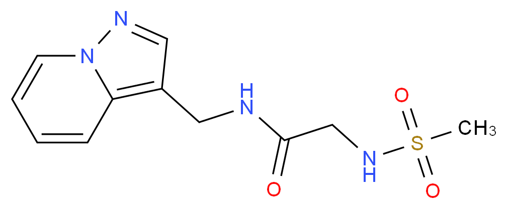 2-[(methylsulfonyl)amino]-N-(pyrazolo[1,5-a]pyridin-3-ylmethyl)acetamide_Molecular_structure_CAS_)