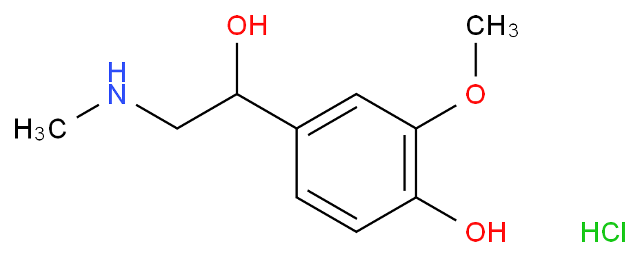 rac Metanephrine Hydrochloride Salt_Molecular_structure_CAS_881-95-8)