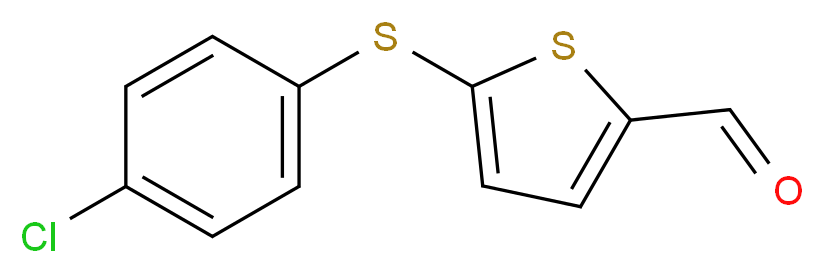 5-[(4-Chlorophenyl)sulfanyl]-2-thiophenecarbaldehyde_Molecular_structure_CAS_)