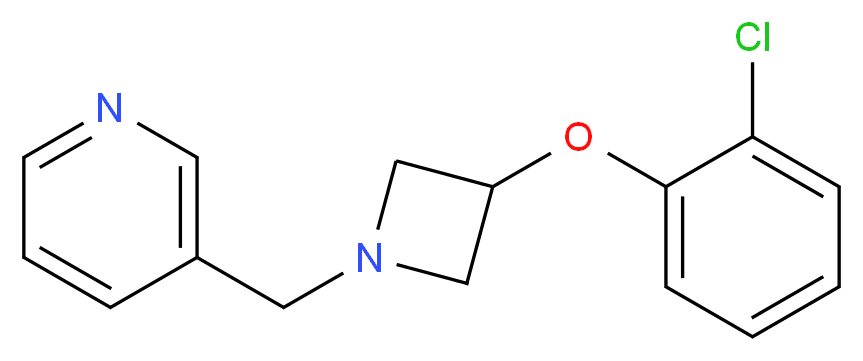 3-{[3-(2-chlorophenoxy)-1-azetidinyl]methyl}pyridine_Molecular_structure_CAS_)