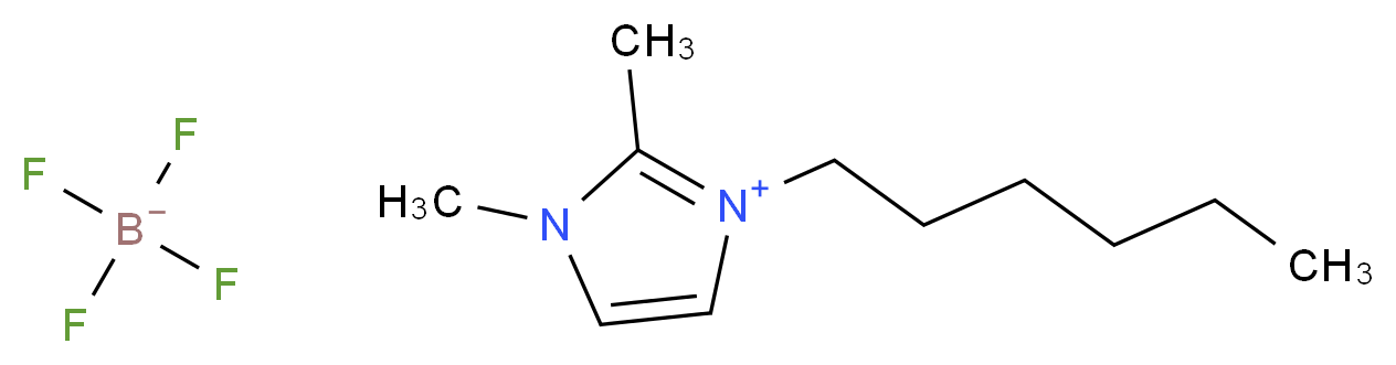 1-hexyl-2,3-dimethylimidazolium tetrafluoroborate_Molecular_structure_CAS_384347-21-1)