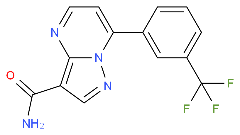 7-[3-(Trifluoromethyl)phenylpyrazolo[1,5-a]-pyrimidine-3-carboxamide_Molecular_structure_CAS_115930-92-2)
