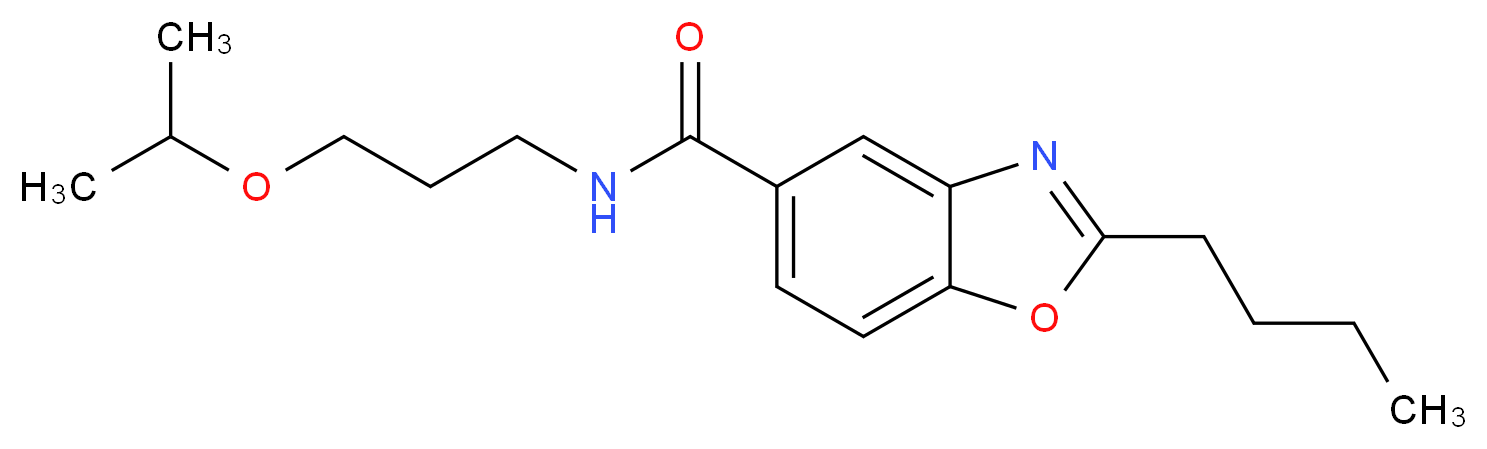 2-butyl-N-(3-isopropoxypropyl)-1,3-benzoxazole-5-carboxamide_Molecular_structure_CAS_)
