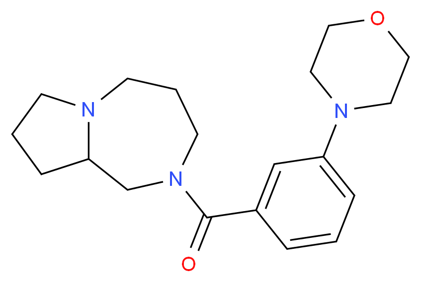 2-[3-(4-morpholinyl)benzoyl]octahydro-1H-pyrrolo[1,2-a][1,4]diazepine_Molecular_structure_CAS_)