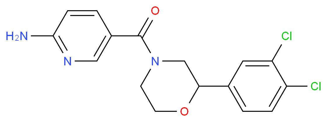 5-{[2-(3,4-dichlorophenyl)morpholin-4-yl]carbonyl}pyridin-2-amine_Molecular_structure_CAS_)