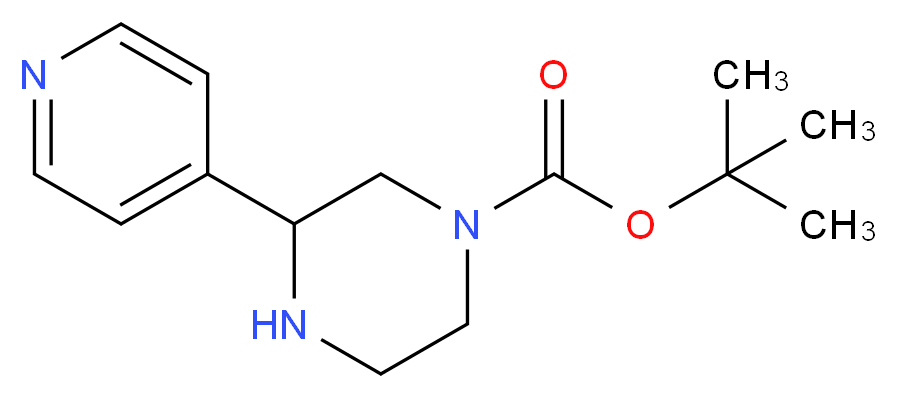 3-PYRIDIN-4-YL-PIPERAZINE-1-CARBOXYLIC ACID TERT-BUTYL ESTER_Molecular_structure_CAS_886771-14-8)