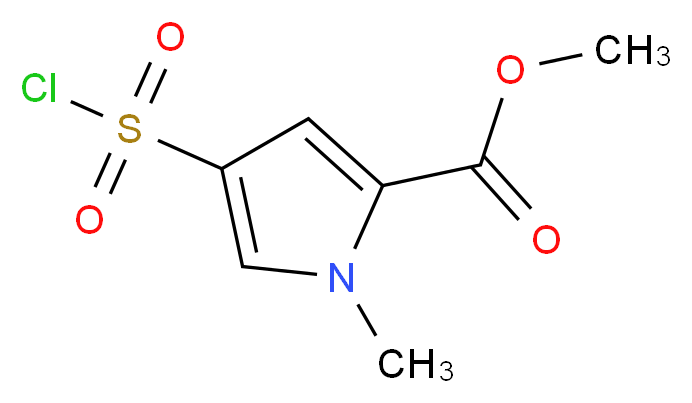 methyl 4-(chlorosulfonyl)-1-methyl-1H-pyrrole-2-carboxylate_Molecular_structure_CAS_)