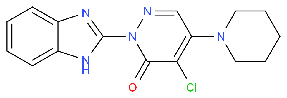 2-(1H-Benzoimidazol-2-yl)-4-chloro-5-piperidin-1-yl-2H-pyridazin-3-one_Molecular_structure_CAS_)