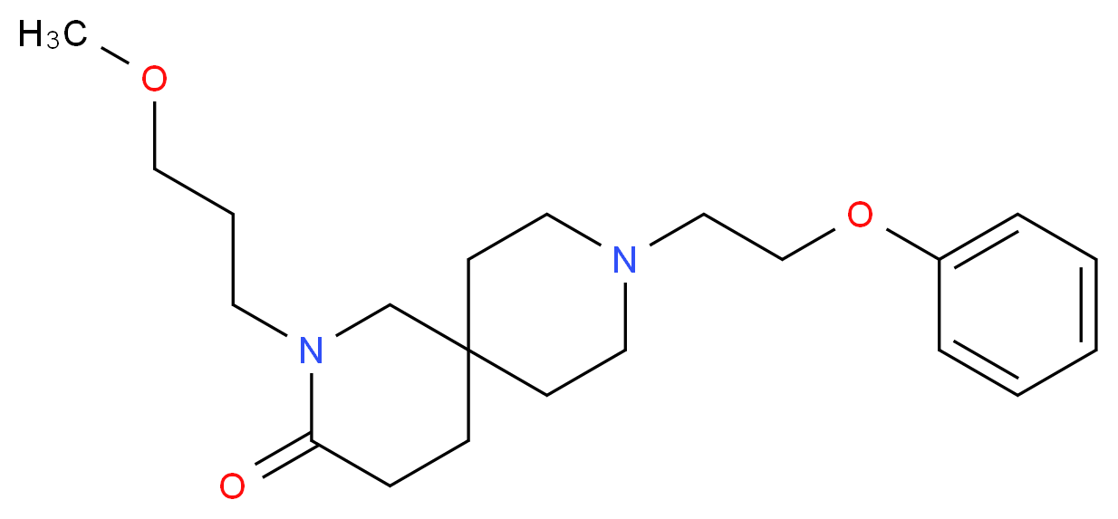 2-(3-methoxypropyl)-9-(2-phenoxyethyl)-2,9-diazaspiro[5.5]undecan-3-one_Molecular_structure_CAS_)