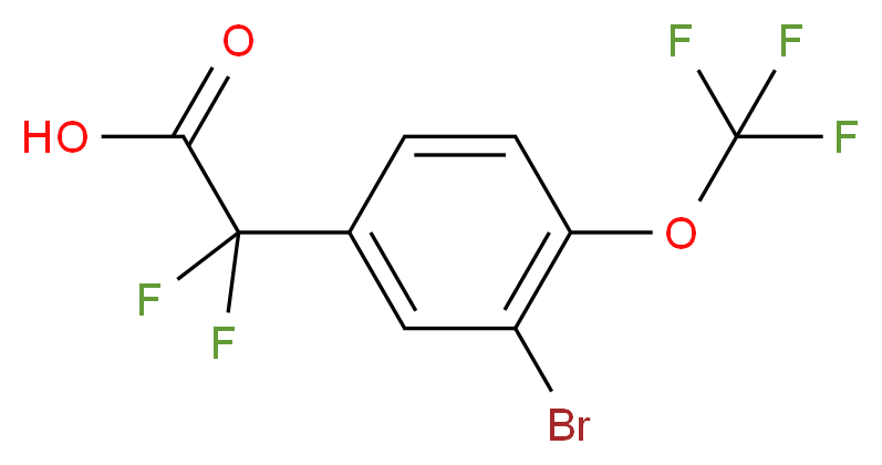 [3-Bromo-4-(trifluoromethoxy)phenyl](difluoro)acetic acid 95%_Molecular_structure_CAS_)