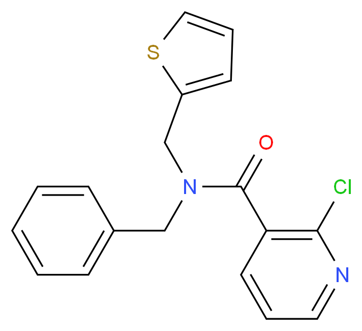 N3-Benzyl-N3-(2-thienylmethyl)-2-chloronicotinamide_Molecular_structure_CAS_)