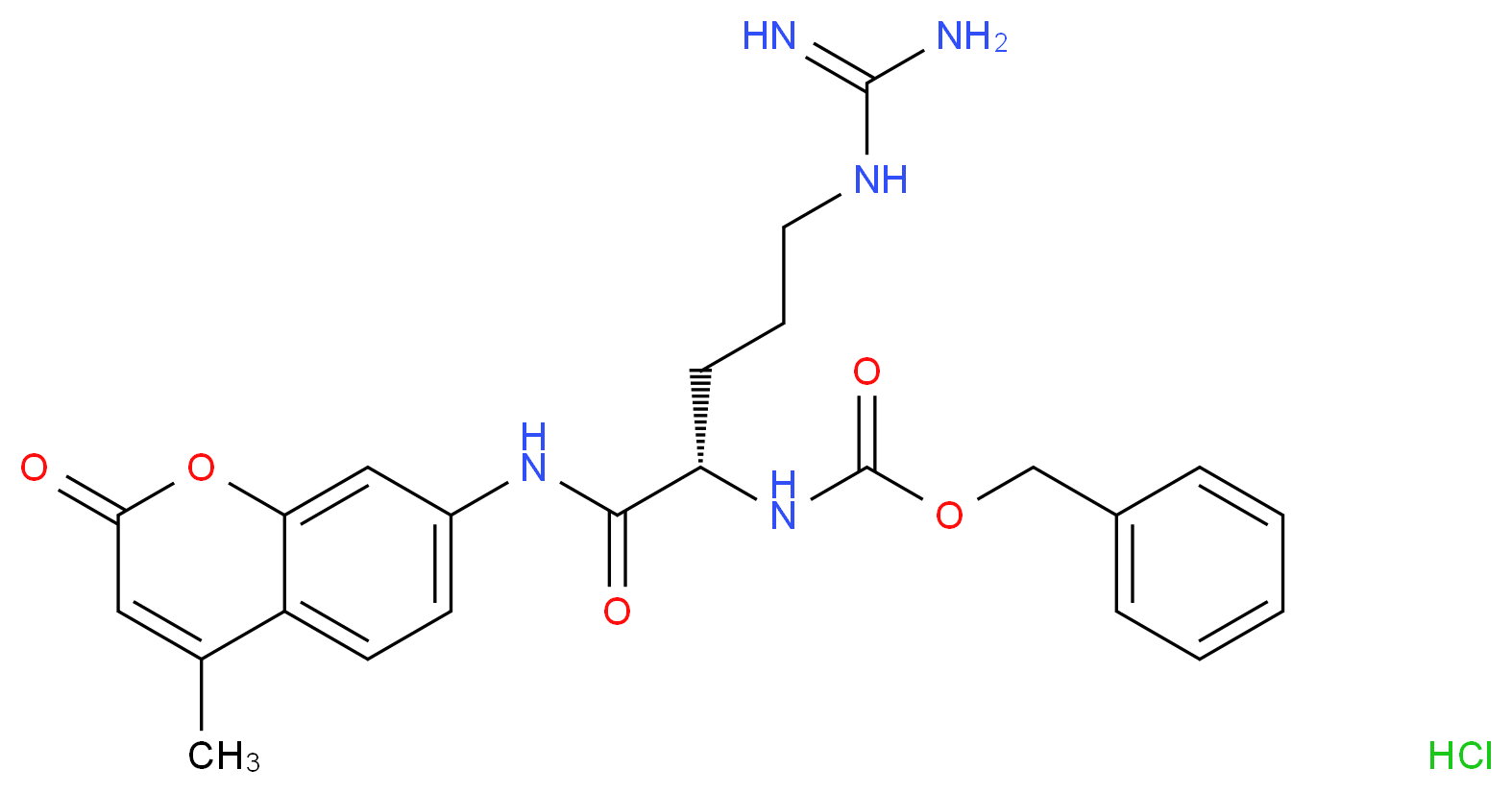 Z-L-Arg 7-amido-4-methylcoumarin hydrochloride_Molecular_structure_CAS_70375-22-3)