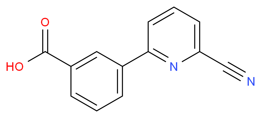 3-(6-cyanopyridin-2-yl)benzoic acid_Molecular_structure_CAS_)