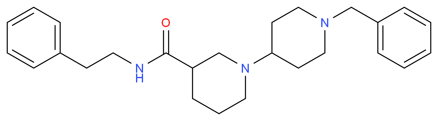1'-benzyl-N-(2-phenylethyl)-1,4'-bipiperidine-3-carboxamide_Molecular_structure_CAS_)