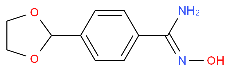 4-(1,3-Dioxolan-2-yl)-N'-hydroxy-benzenecarboximidamide_Molecular_structure_CAS_)