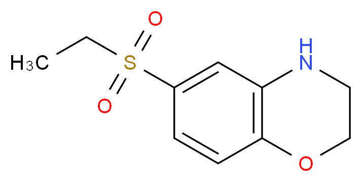 6-(Ethylsulfonyl)-3,4-dihydro-2H-1,4-benzoxazine_Molecular_structure_CAS_)