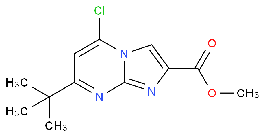 methyl 7-tert-butyl-5-chloroimidazo[1,2-a]pyrimidine-2-carboxylate_Molecular_structure_CAS_)