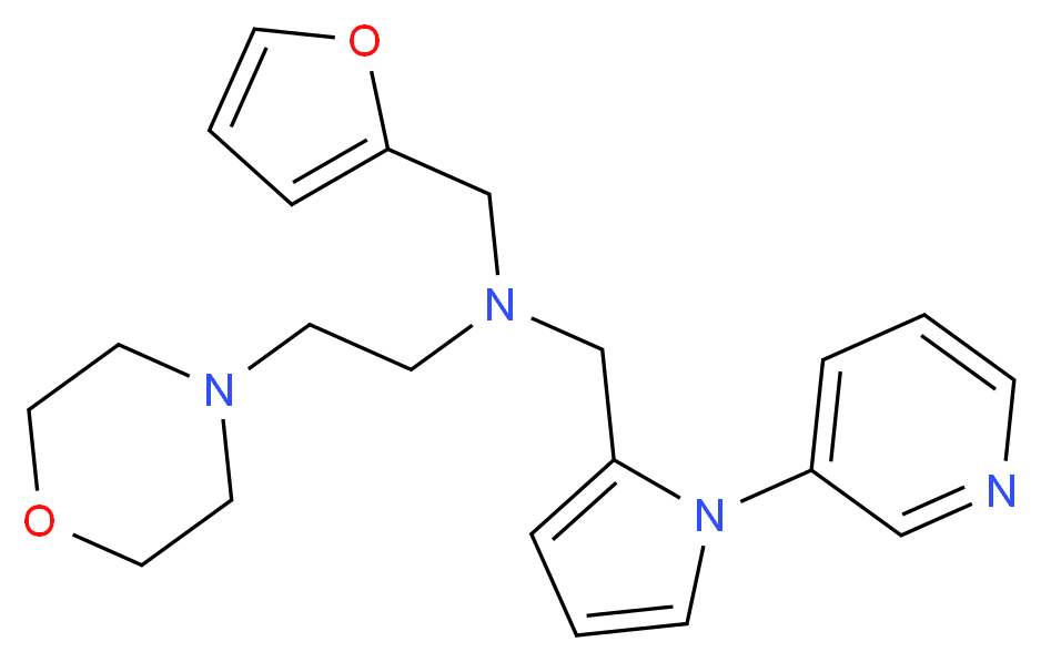 (2-furylmethyl)(2-morpholin-4-ylethyl)[(1-pyridin-3-yl-1H-pyrrol-2-yl)methyl]amine_Molecular_structure_CAS_)