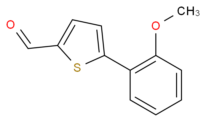5-(2-METHOXY-PHENYL)-THIOPHENE-2-CARBALDEHYDE_Molecular_structure_CAS_479243-27-1)