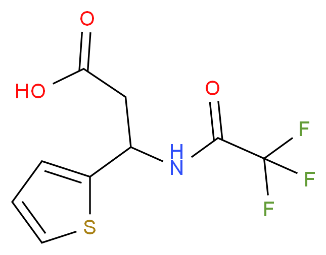 3-(2-thienyl)-3-[(2,2,2-trifluoroacetyl)amino]propanoic acid_Molecular_structure_CAS_115957-22-7)