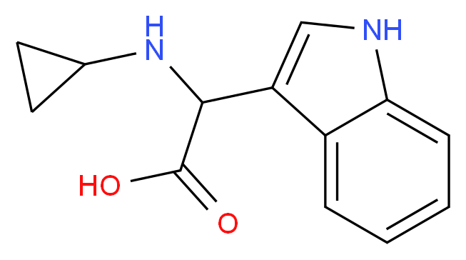 2-(cyclopropylamino)-2-(1H-indol-3-yl)acetic acid_Molecular_structure_CAS_)