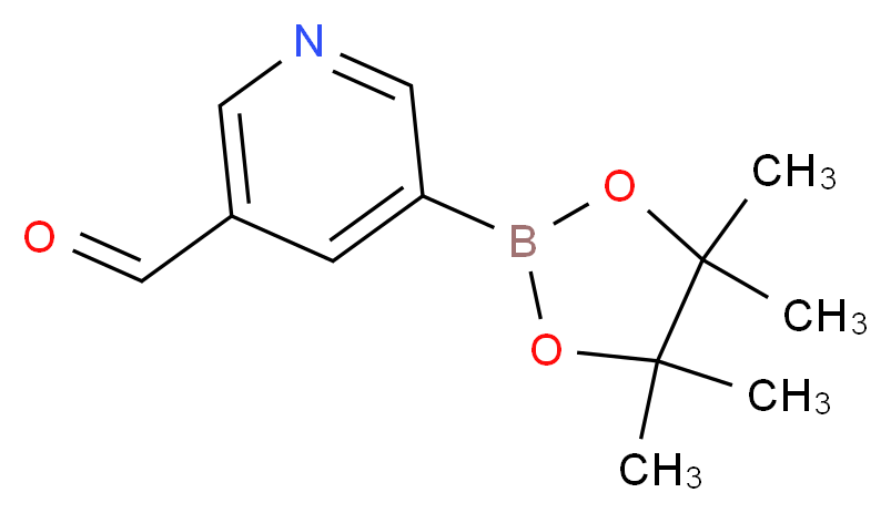 5-Formylpyridine-3-boronic acid, pinacol ester_Molecular_structure_CAS_848093-29-8)