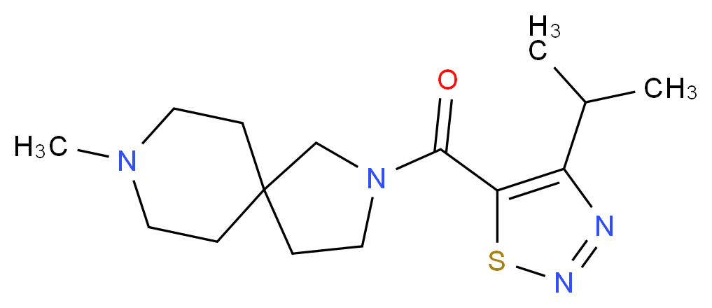 2-[(4-isopropyl-1,2,3-thiadiazol-5-yl)carbonyl]-8-methyl-2,8-diazaspiro[4.5]decane_Molecular_structure_CAS_)