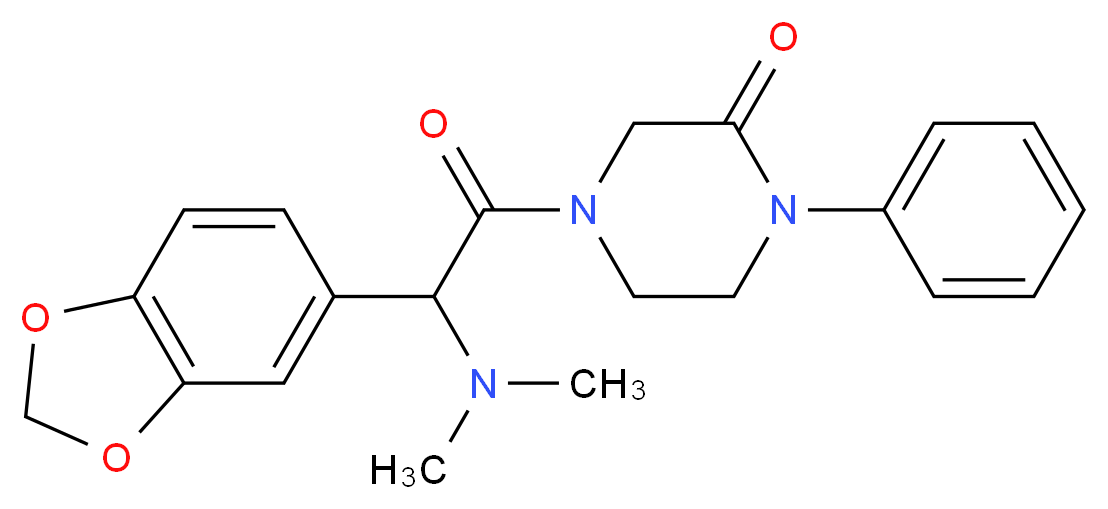 4-[1,3-benzodioxol-5-yl(dimethylamino)acetyl]-1-phenyl-2-piperazinone_Molecular_structure_CAS_)